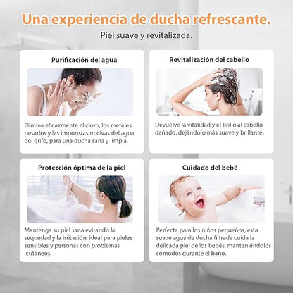 Pomme de Douche Haute Pression + 3 Filtres Offerts