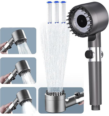 Pomme de Douche Haute Pression + 3 Filtres Offerts